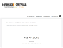 Tablet Screenshot of normandie-equitable.org